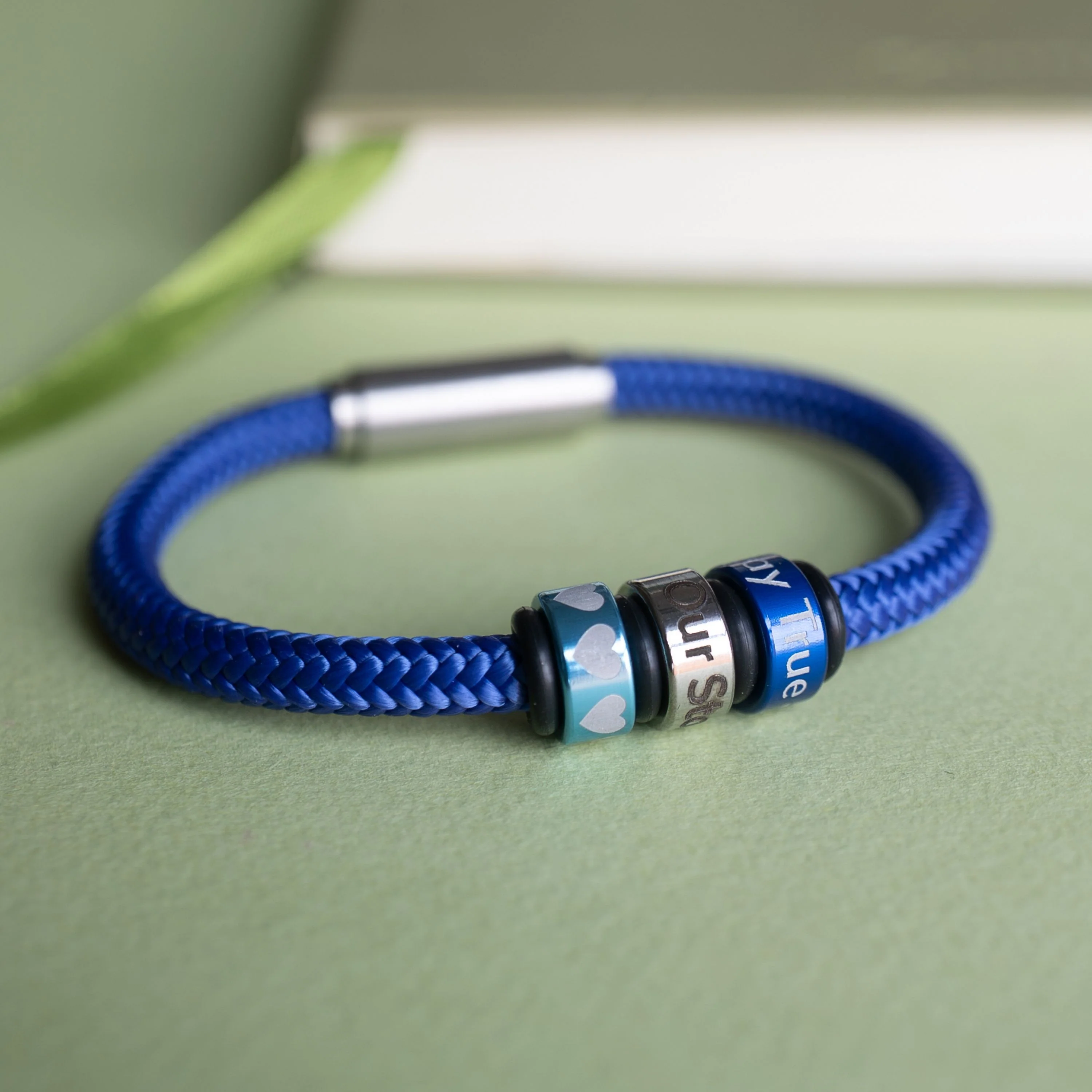 Solid Blue Cord NOTCH Bracelet - Image 3