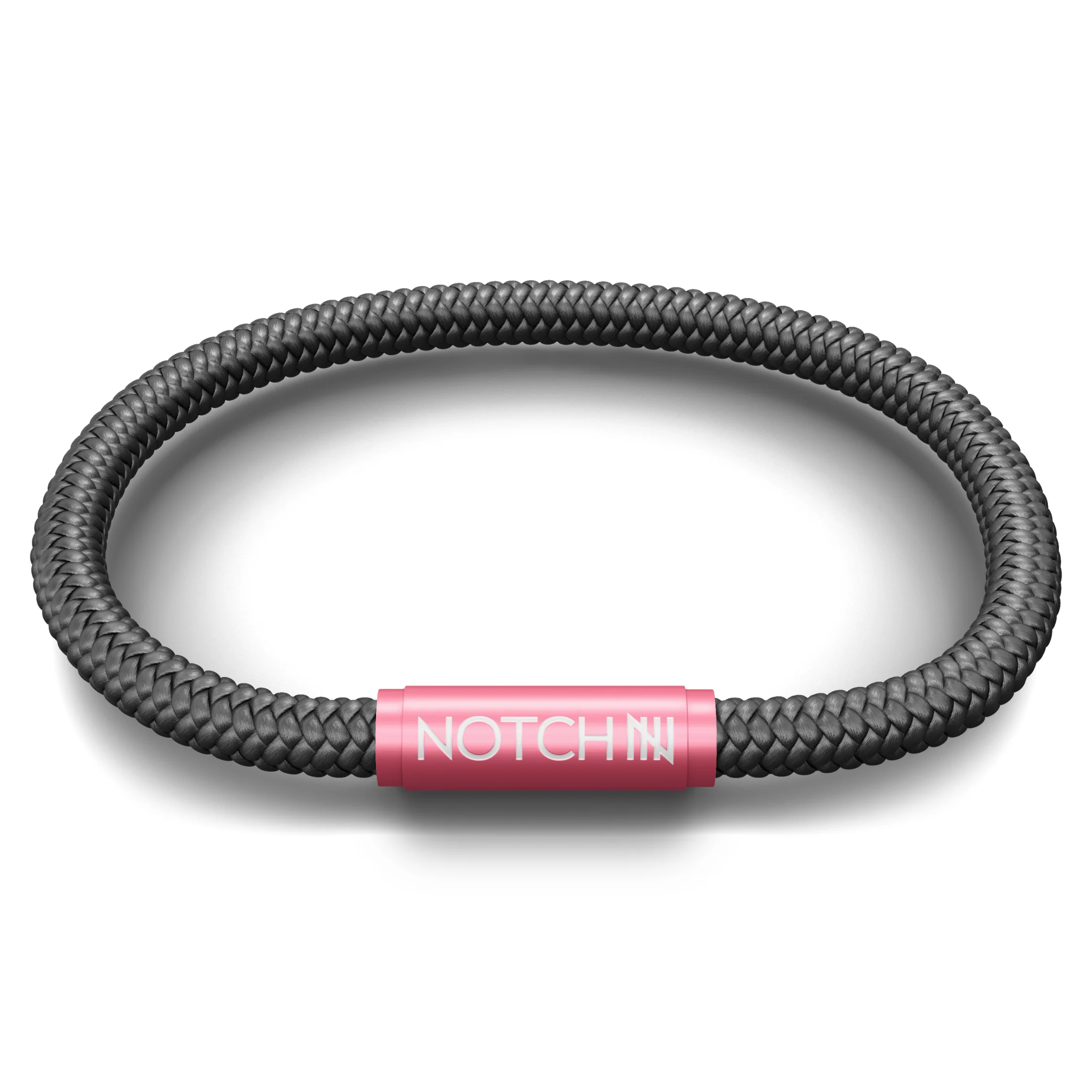 Sustainable OceanYarn NOTCH Bracelet - Orca with Pink Clasp - Image 17